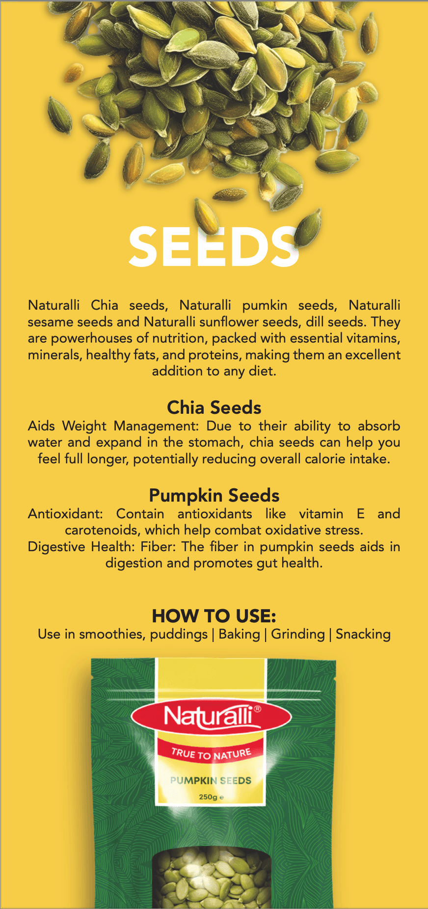 seeds category flyer